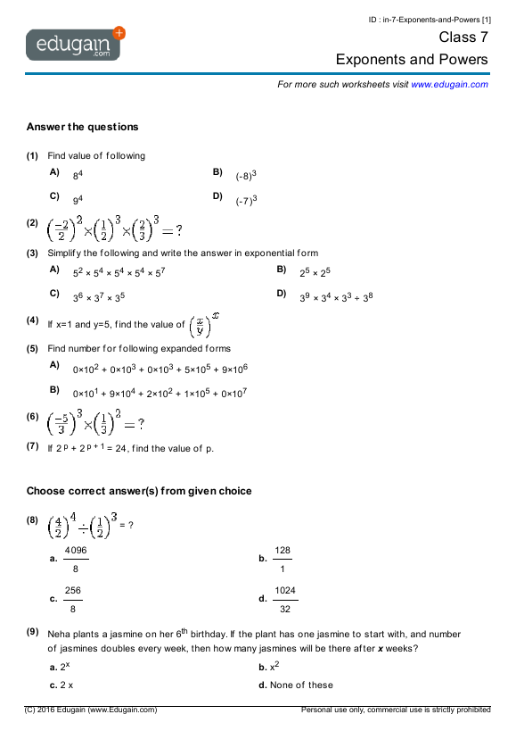 grade-7-exponents-and-powers-math-practice-questions-tests